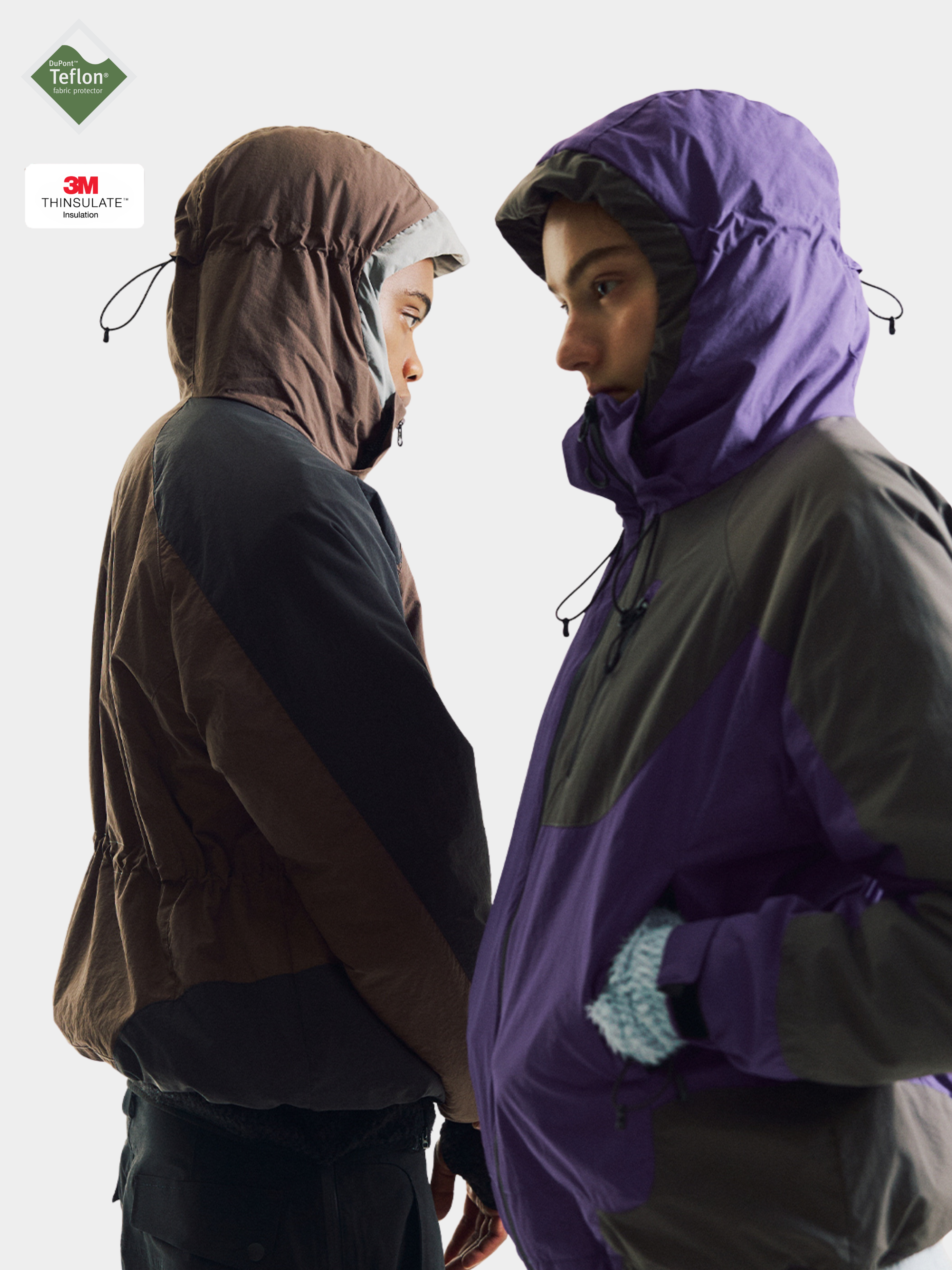 AshLife - Unisex Teflon Waterproof Windproof Insulated Jacket GONGGAR SPORTS