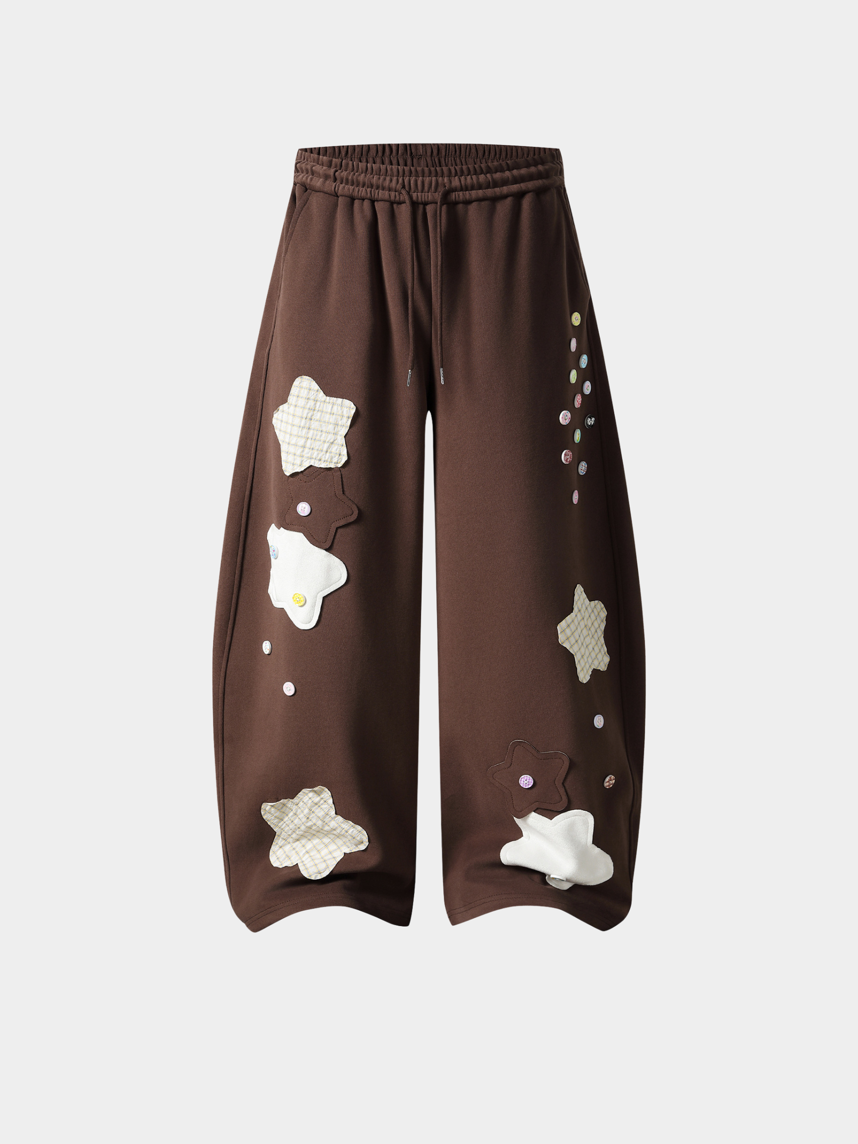 Radiance - Women's Star Patch Embroidered Relaxed Pants