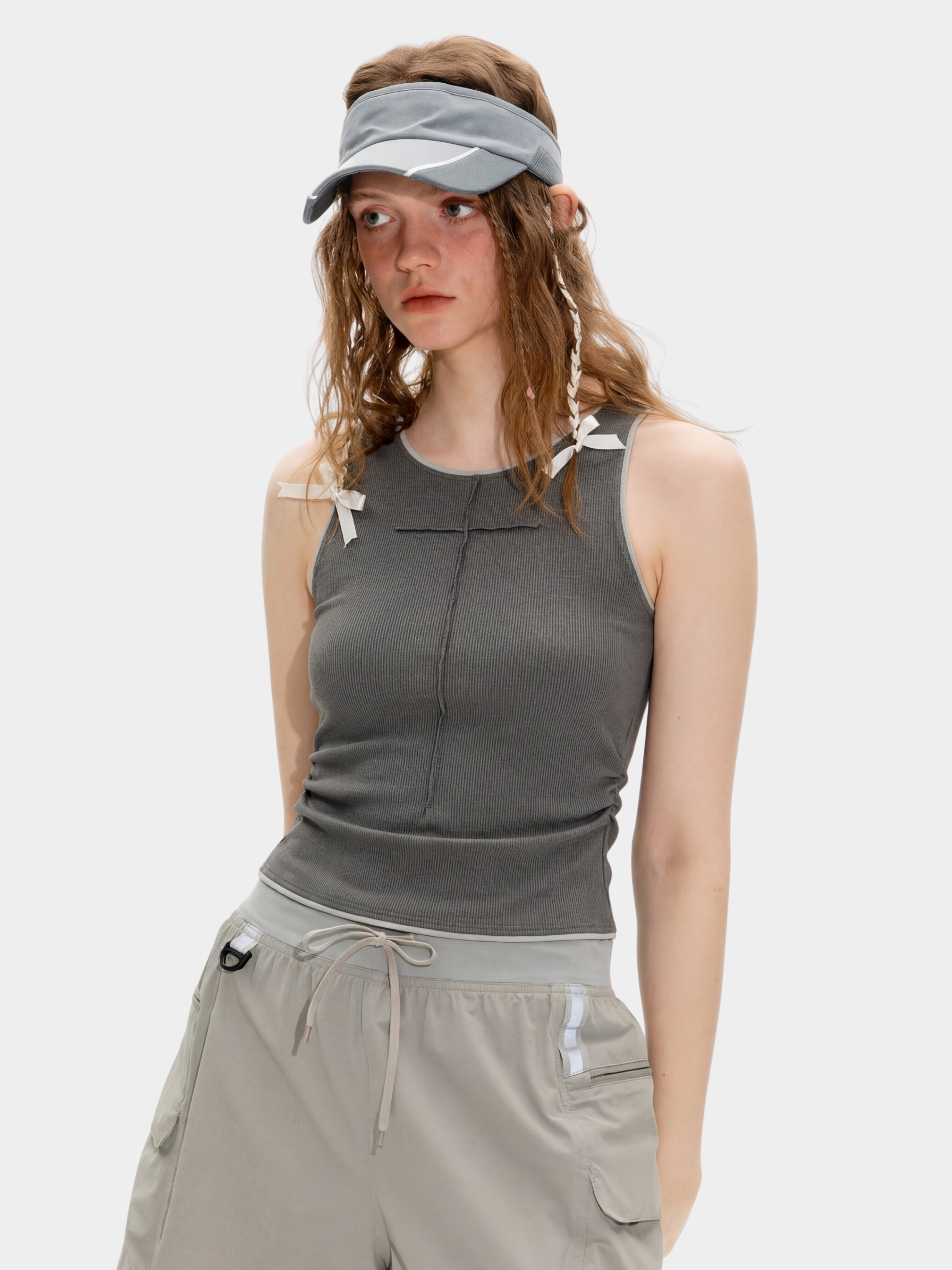 Redrock - Women's Slim Fit Cropped Sleeveless Cotton Tank Top
