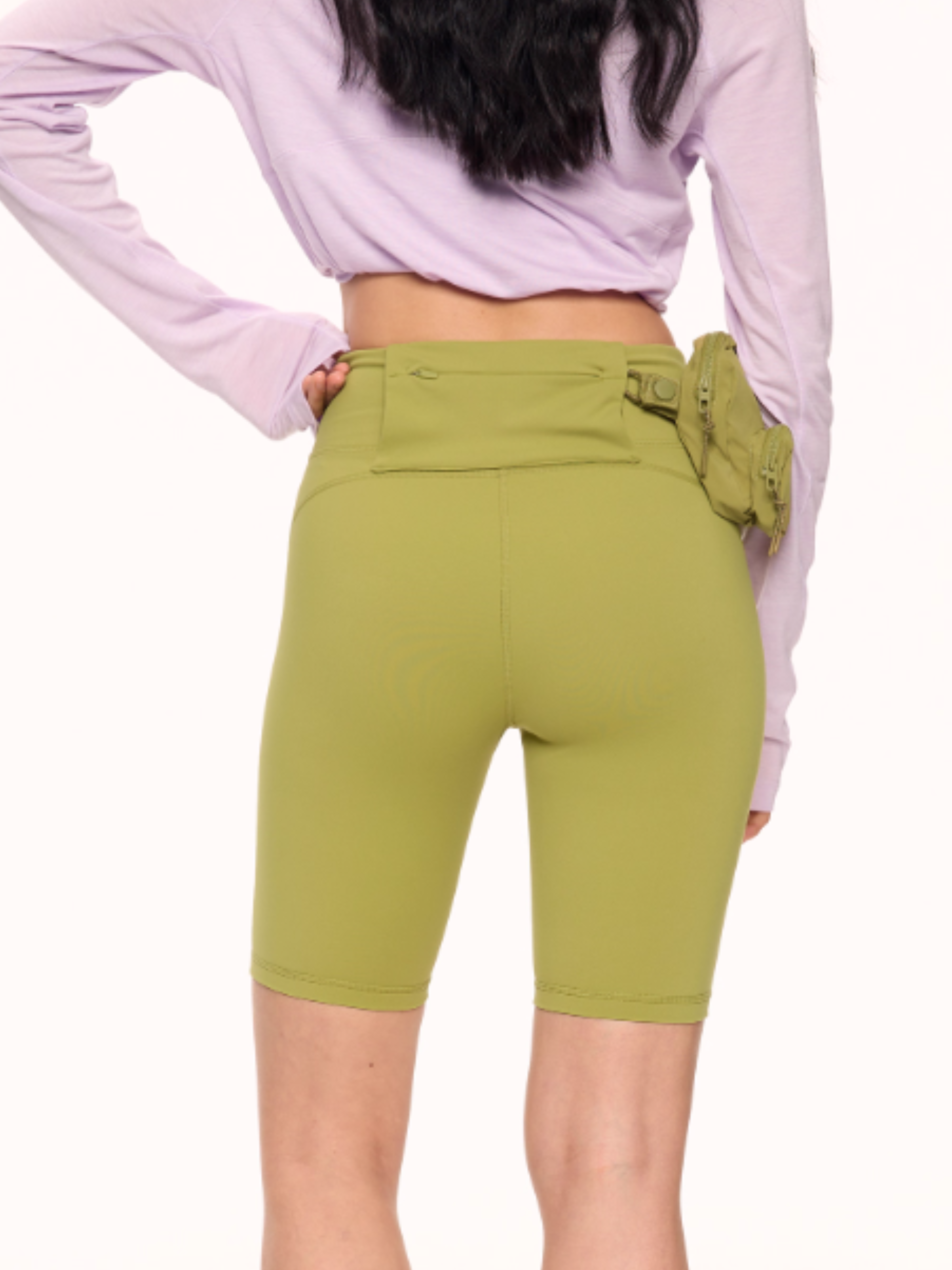 Cougarloop - Women’s High-Waist Compression Yoga Shorts