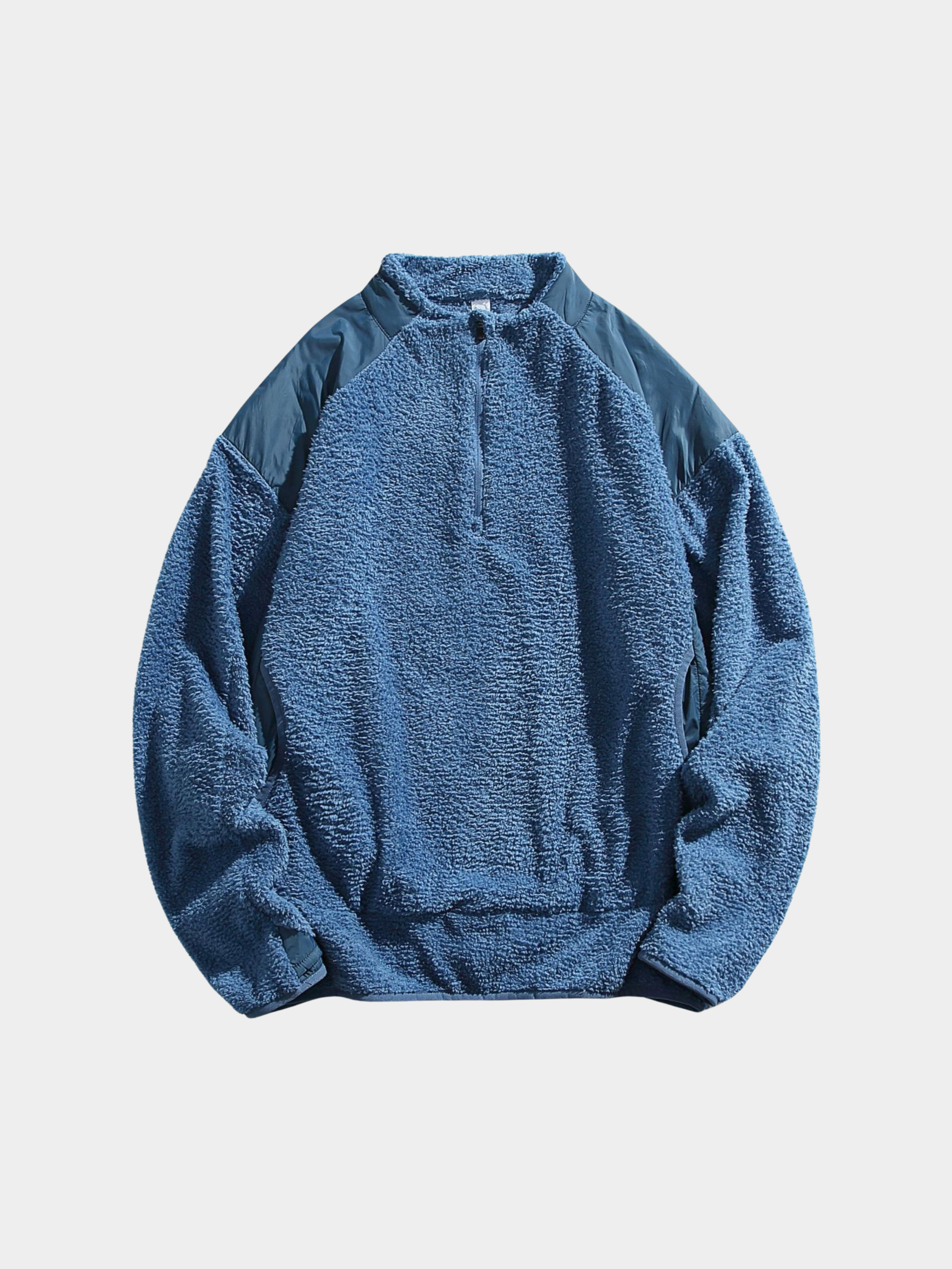 Ashtop - Thermal Fleece Half-Zip Mock Neck Sweatshirt