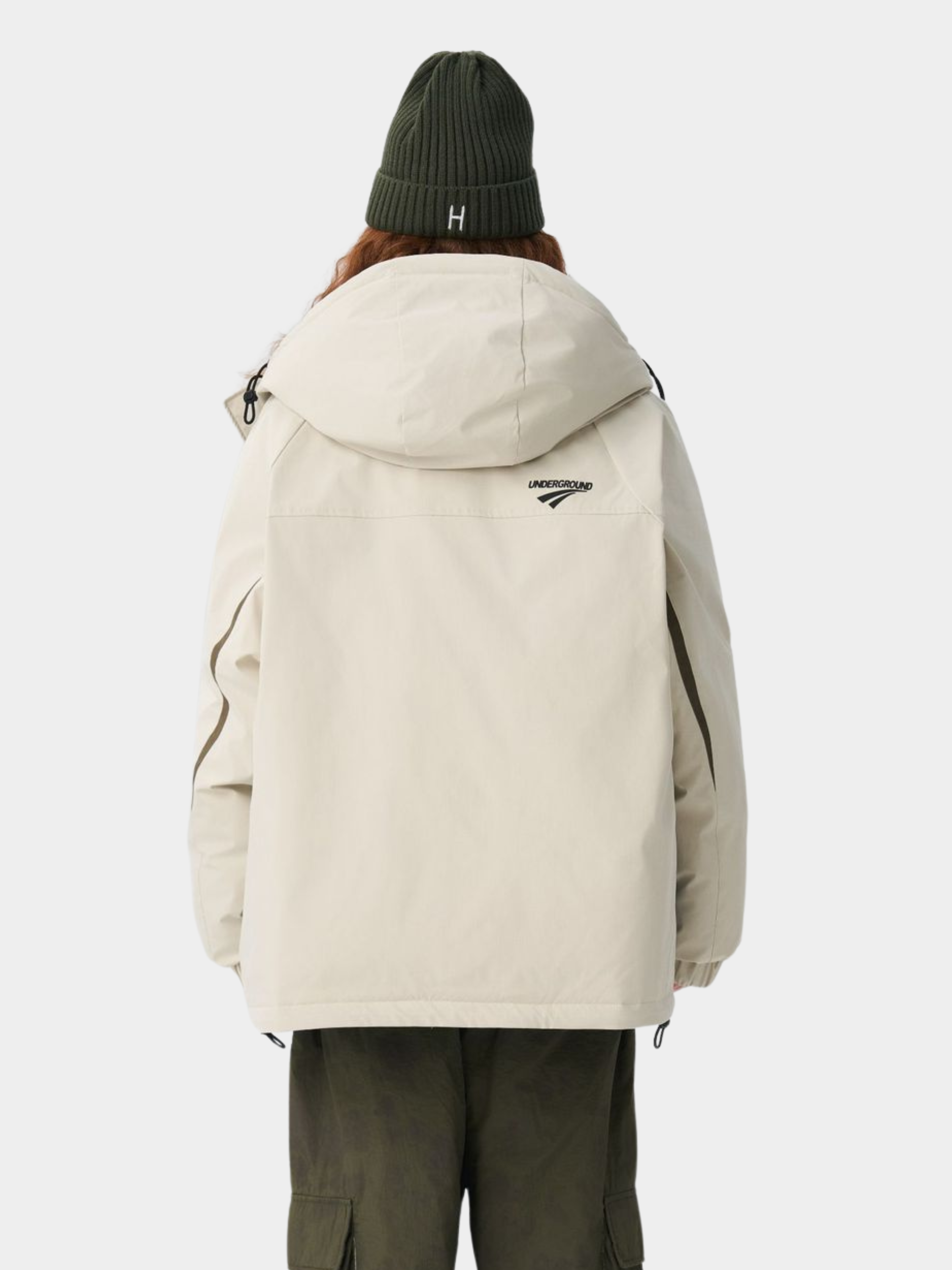 BluffPort - Unisex 90% White Duck Down Oversized Hooded Down Jacket GONGGAR SPORTS