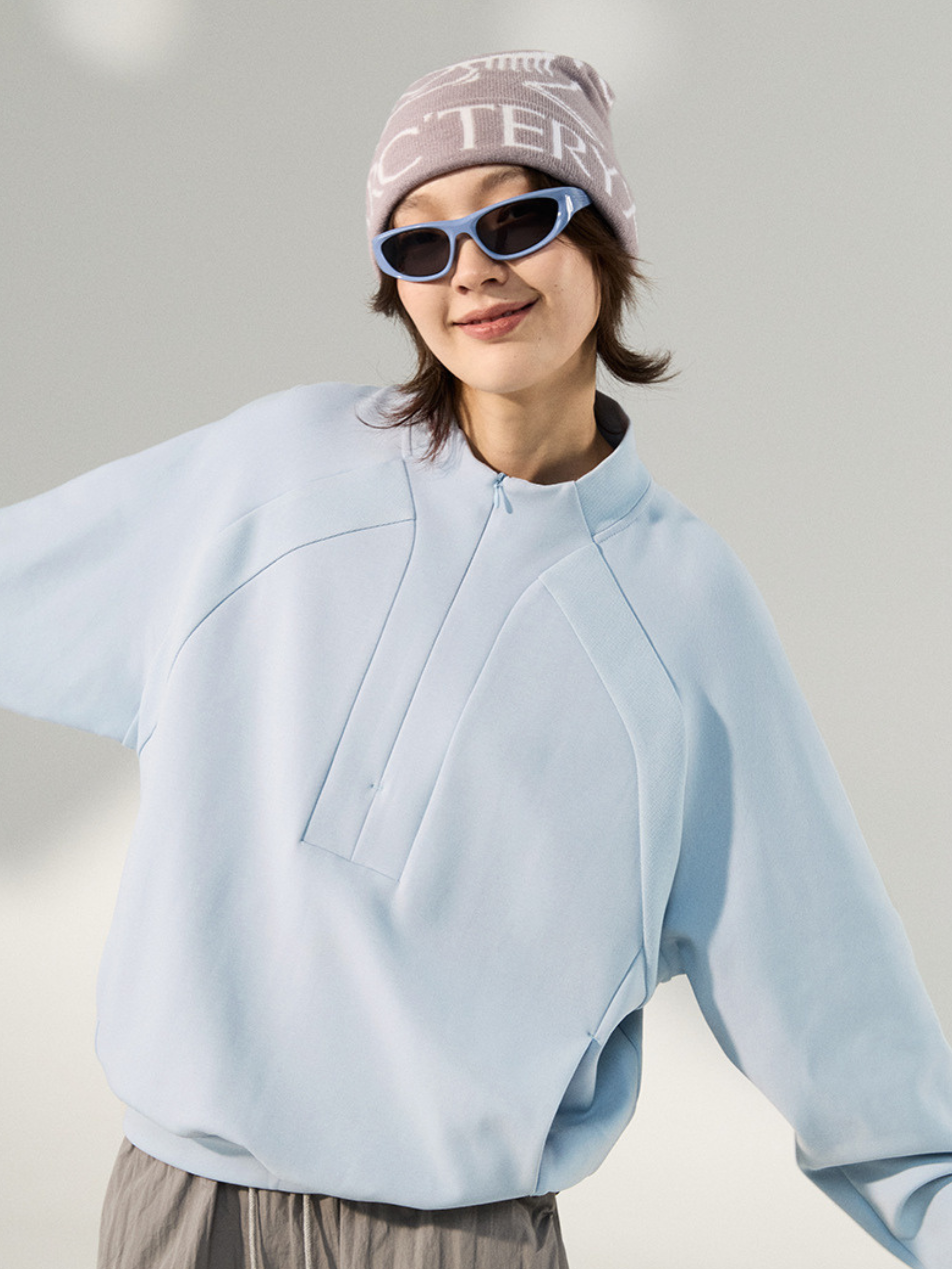 Valon - Unisex LYCRA® Stretch Half-Zip Sweatshirt