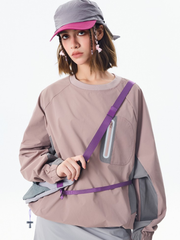 Mistral - Water-Repellent Reflective Zipper Long-Sleeve T-Shirt