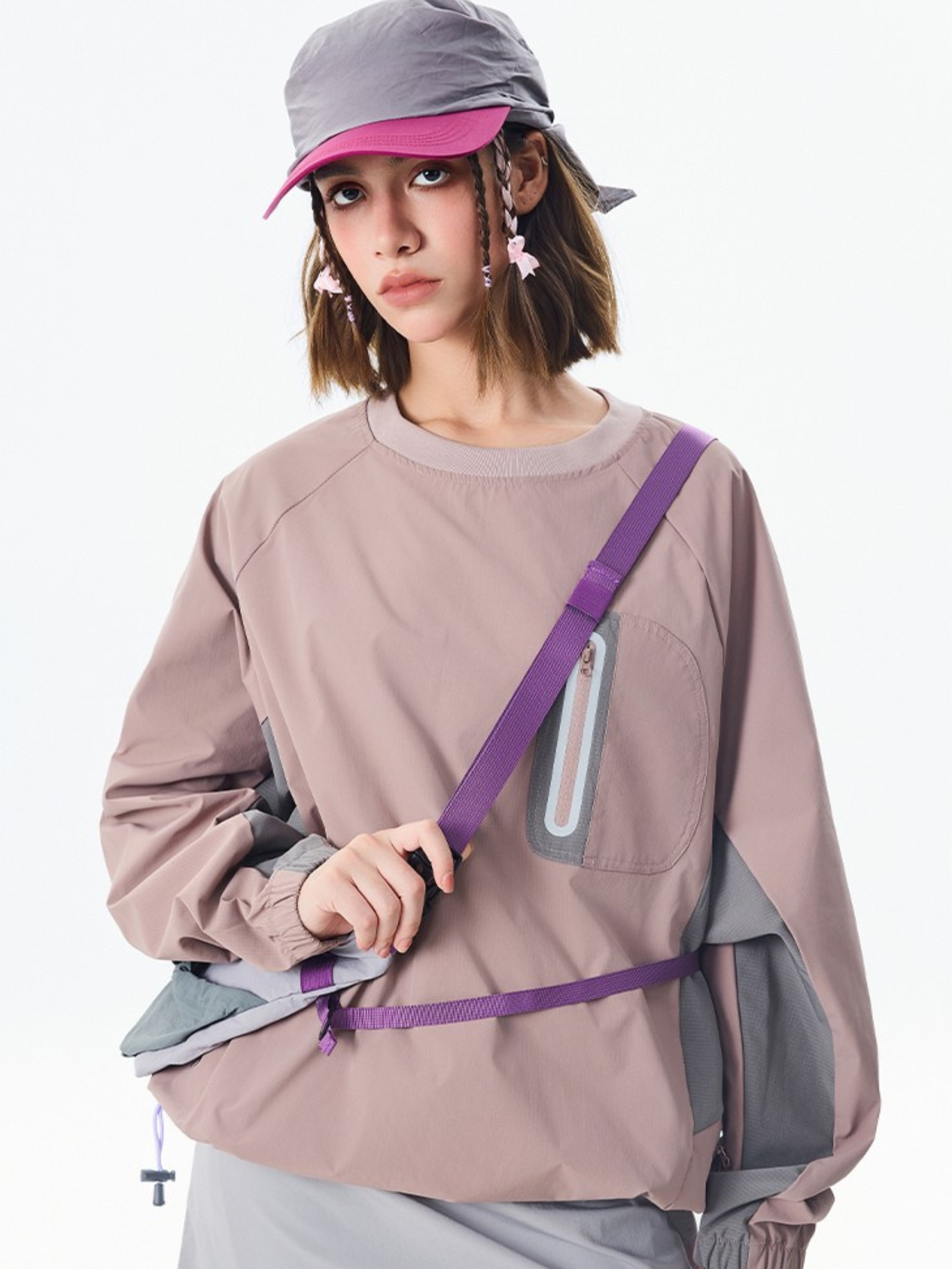 Mistral - Water-Repellent Reflective Zipper Long-Sleeve T-Shirt