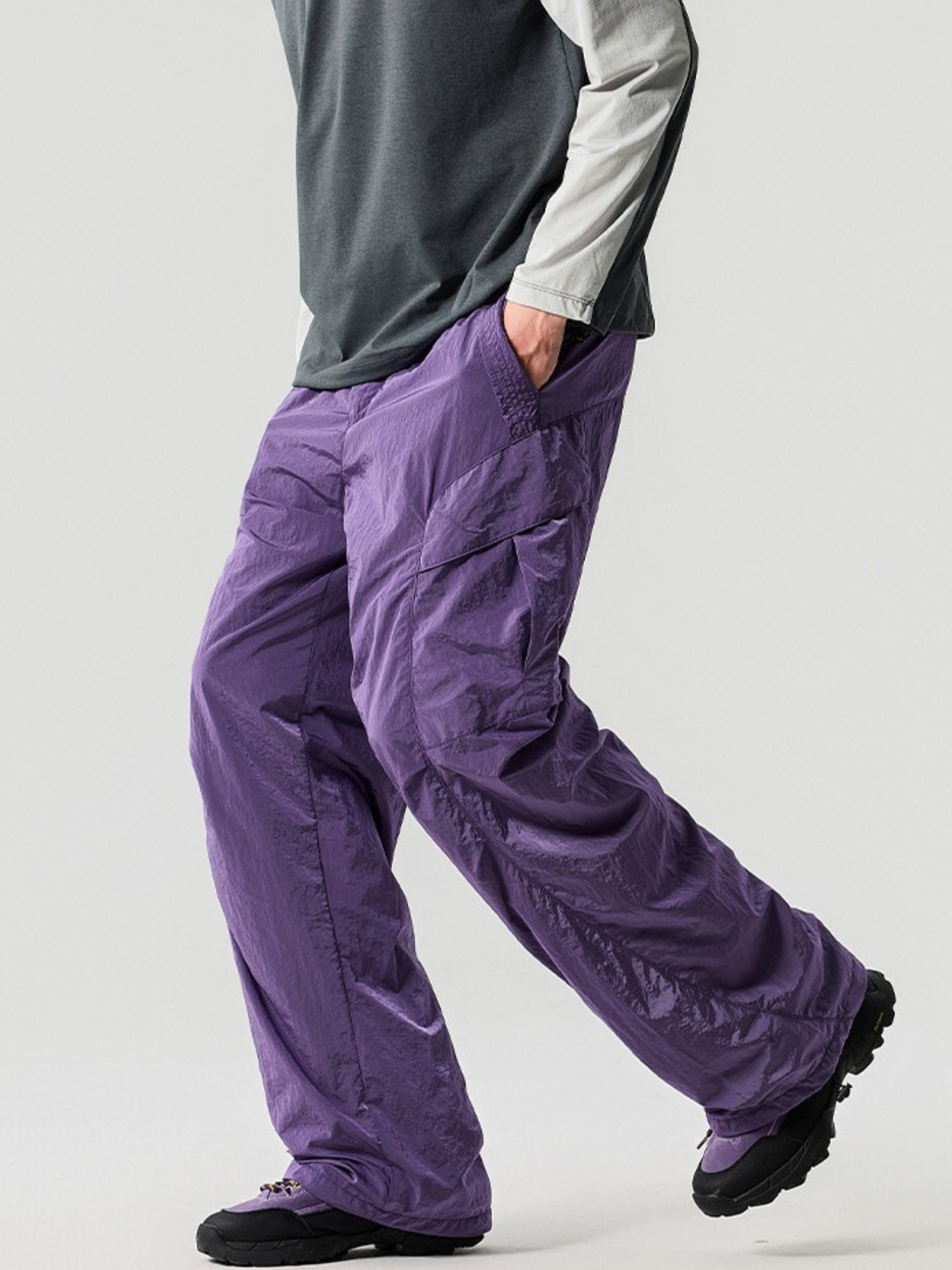 Emberwhisper - Unisex Metal Nylon Lightweight 3-Proof Cargo Pants