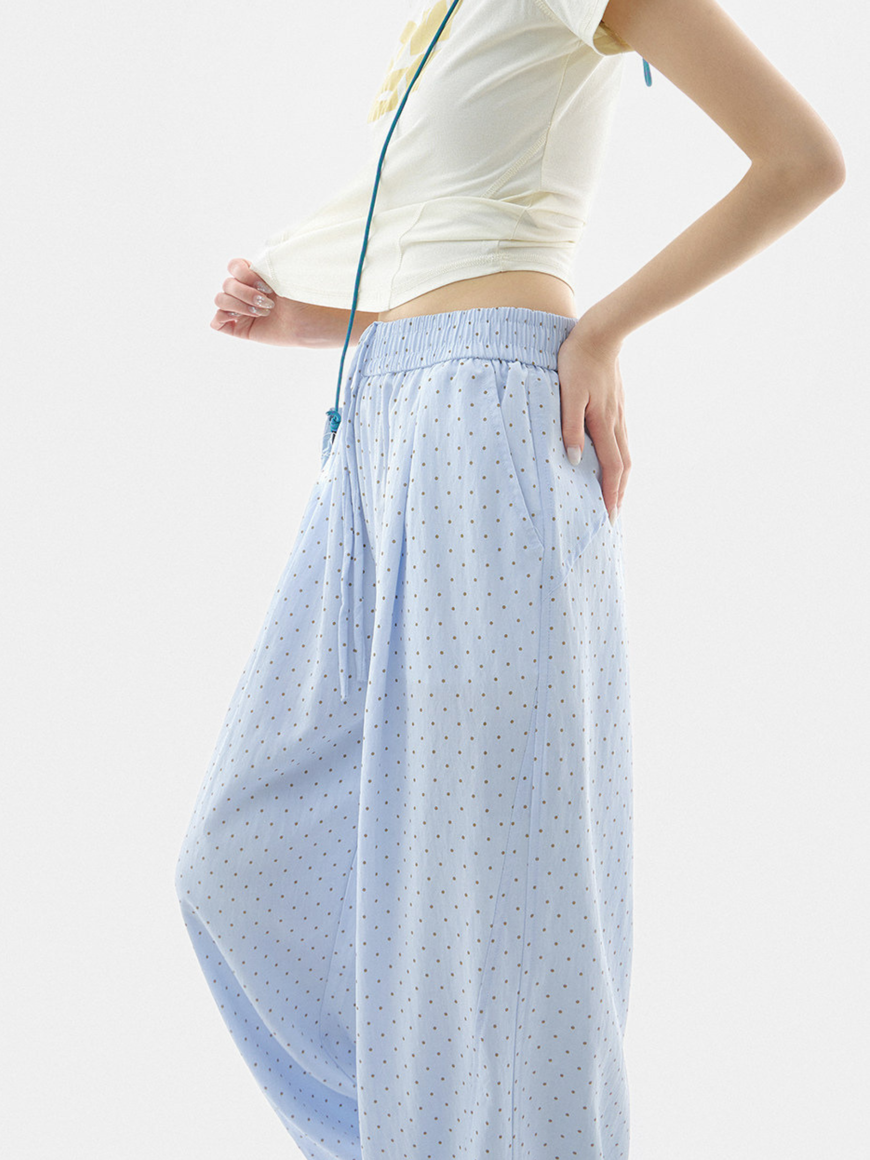 TwilightFit - Women's Polka Dot Lightweight & Breathable Athletic Pants