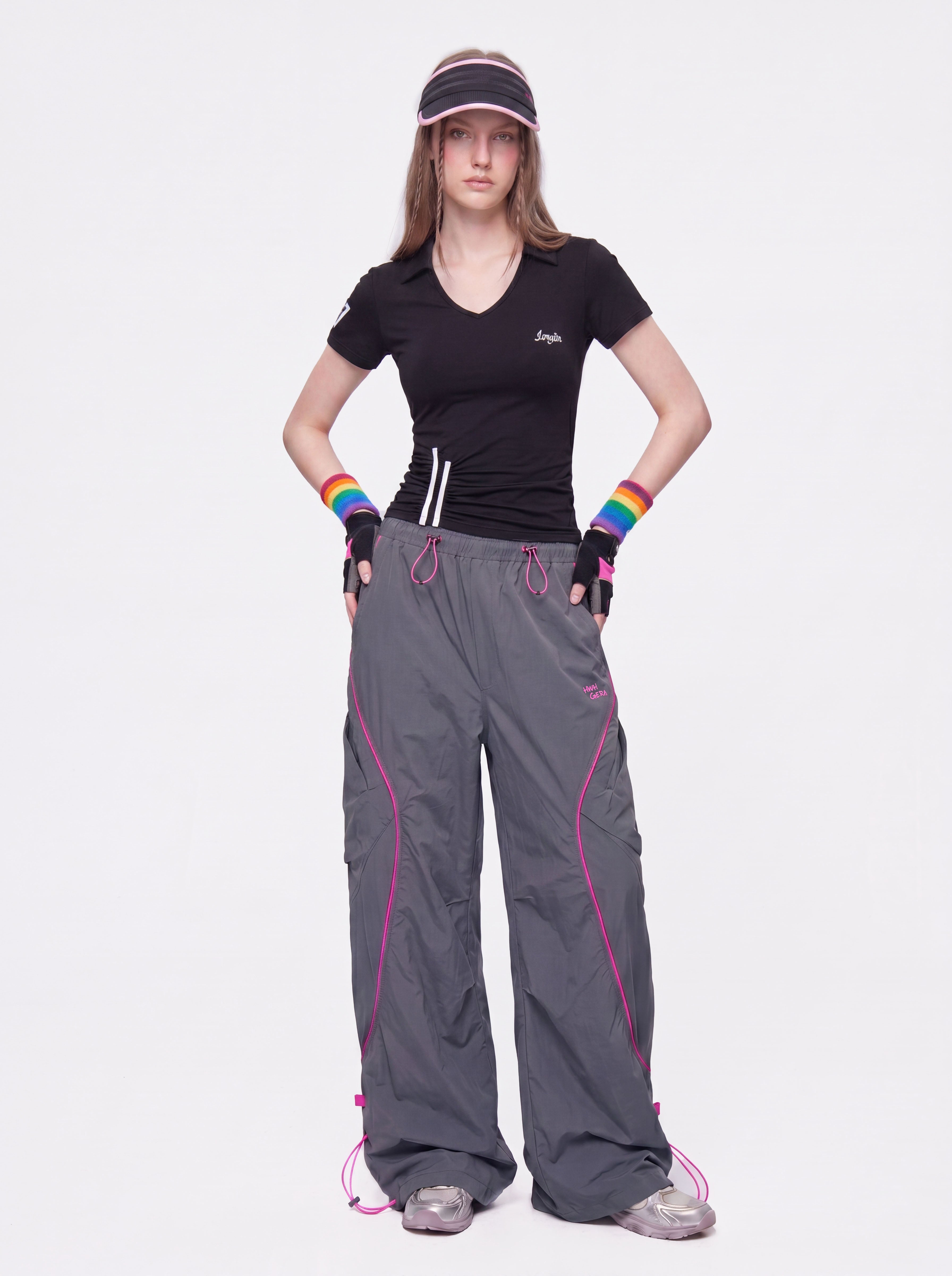 Moonshine - Women's Lightweight Elastic Waist Curved Panel Cargo Pants