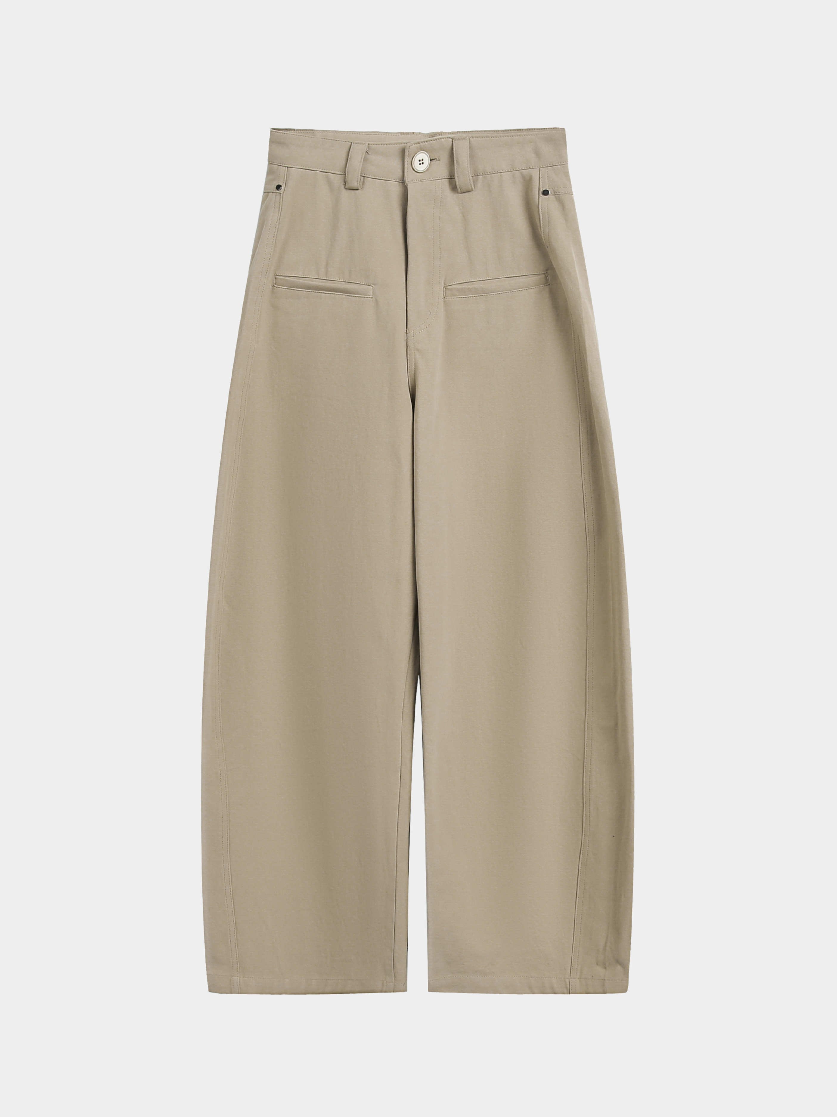 Horizontrail - Unisex Pure Cotton Relaxed Straight Blade-Cut Pants