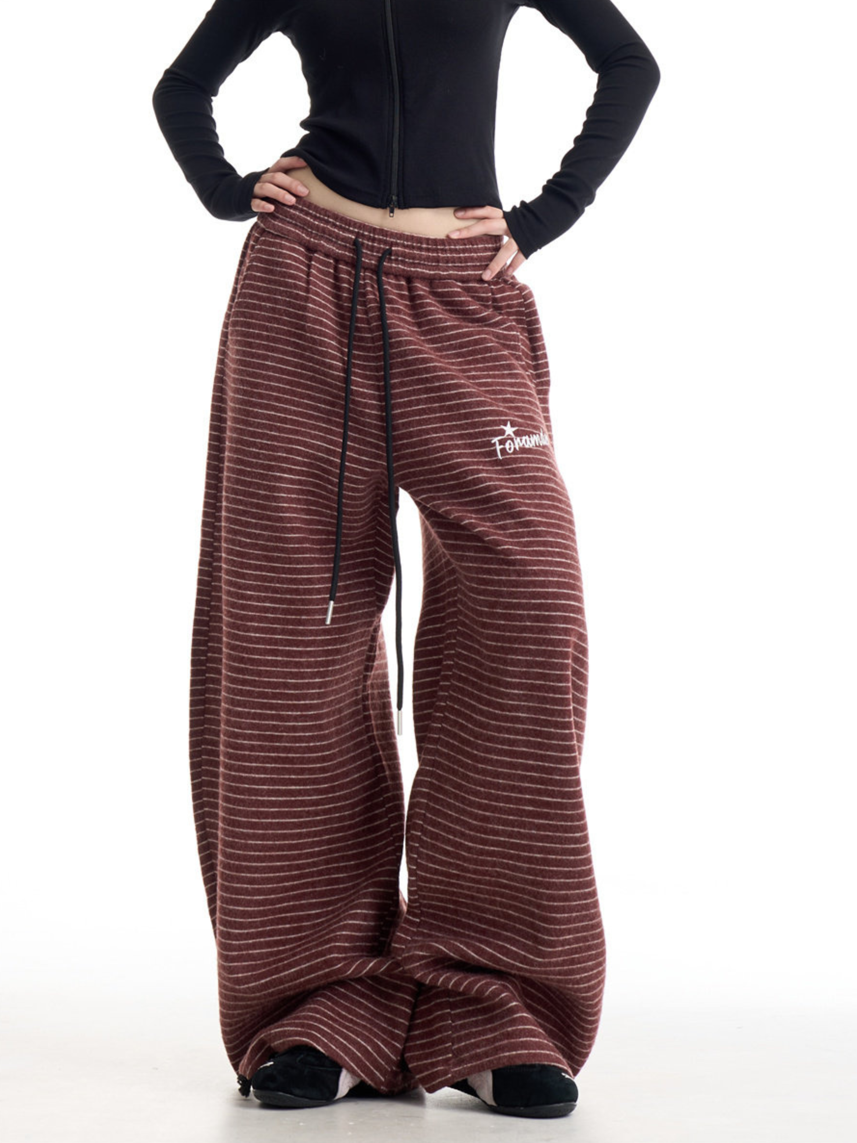 Emberburn - Women's Striped Wide-Leg Casual Pants