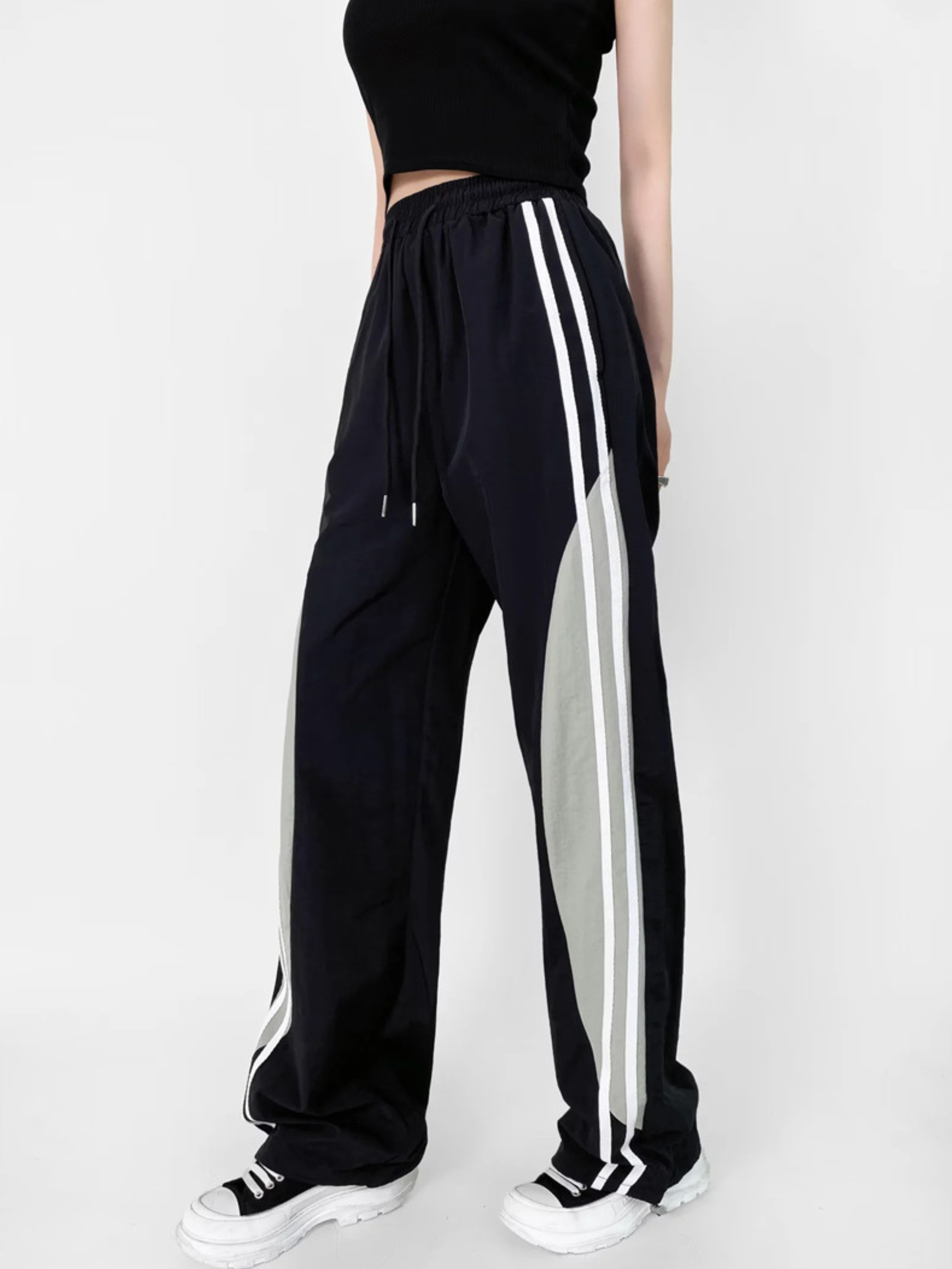ThornMark - Women‘s Color-Block Side Stripe Sweatpants
