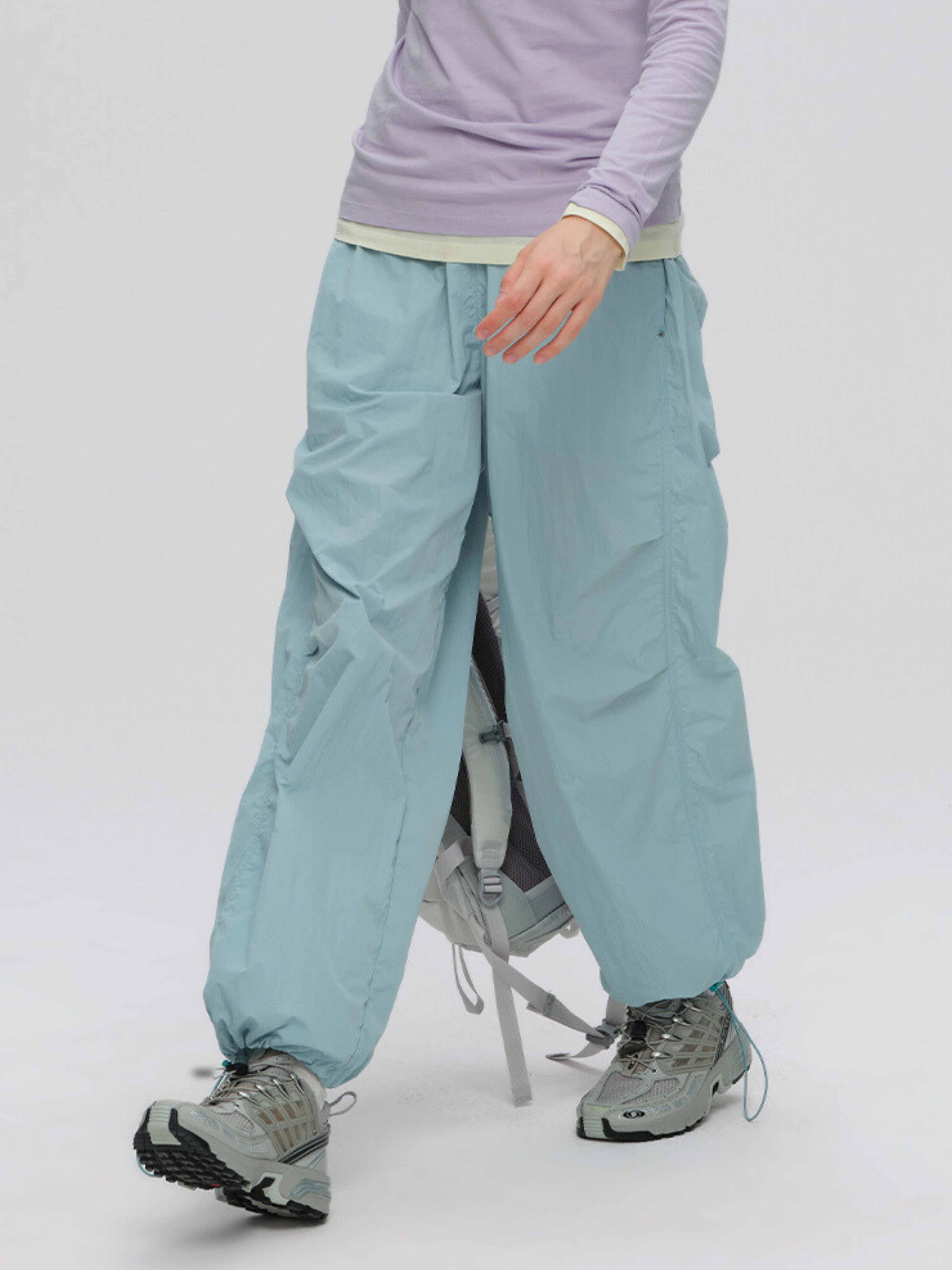 Cavewatch - Women's Water-Repellent Elastic-Waist Nylon Pants