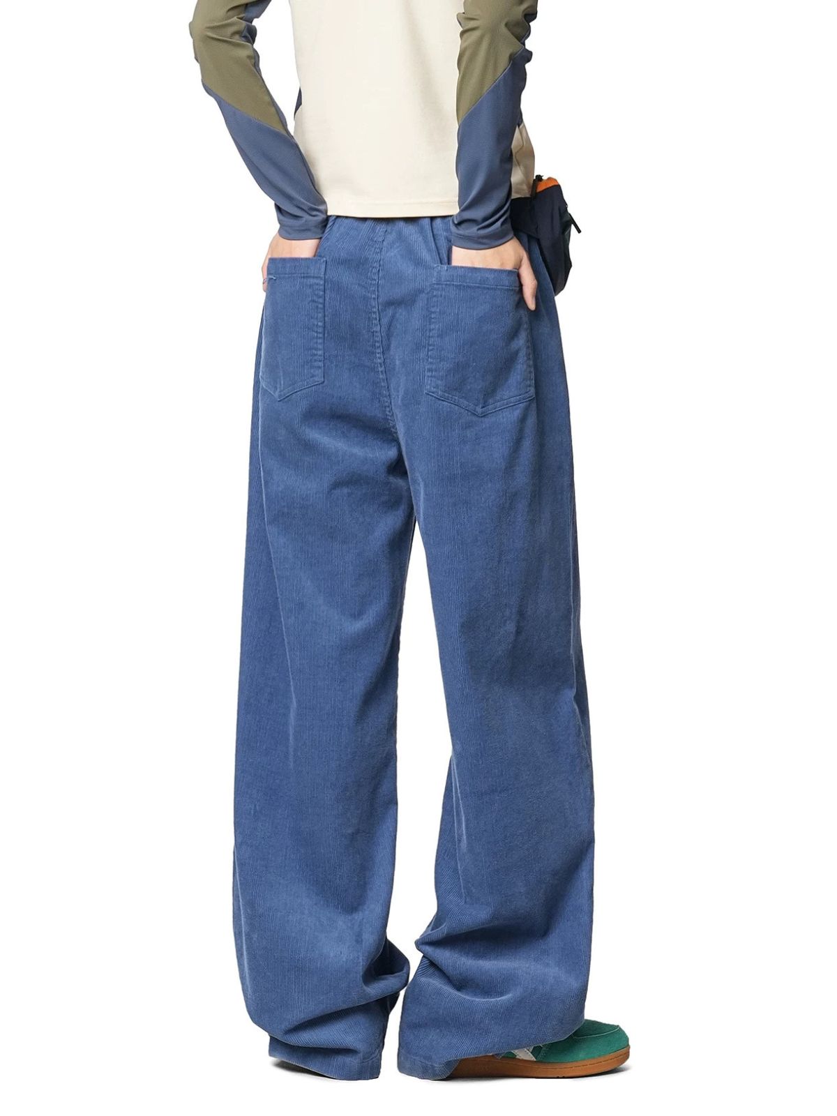 Foresttrek - Unisex Cotton Corduroy Curved-Leg Wide-Leg Pants