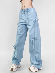 WolfBoard - Women's Bow-Tie Drawstring Quick-Dry Cargo Pants