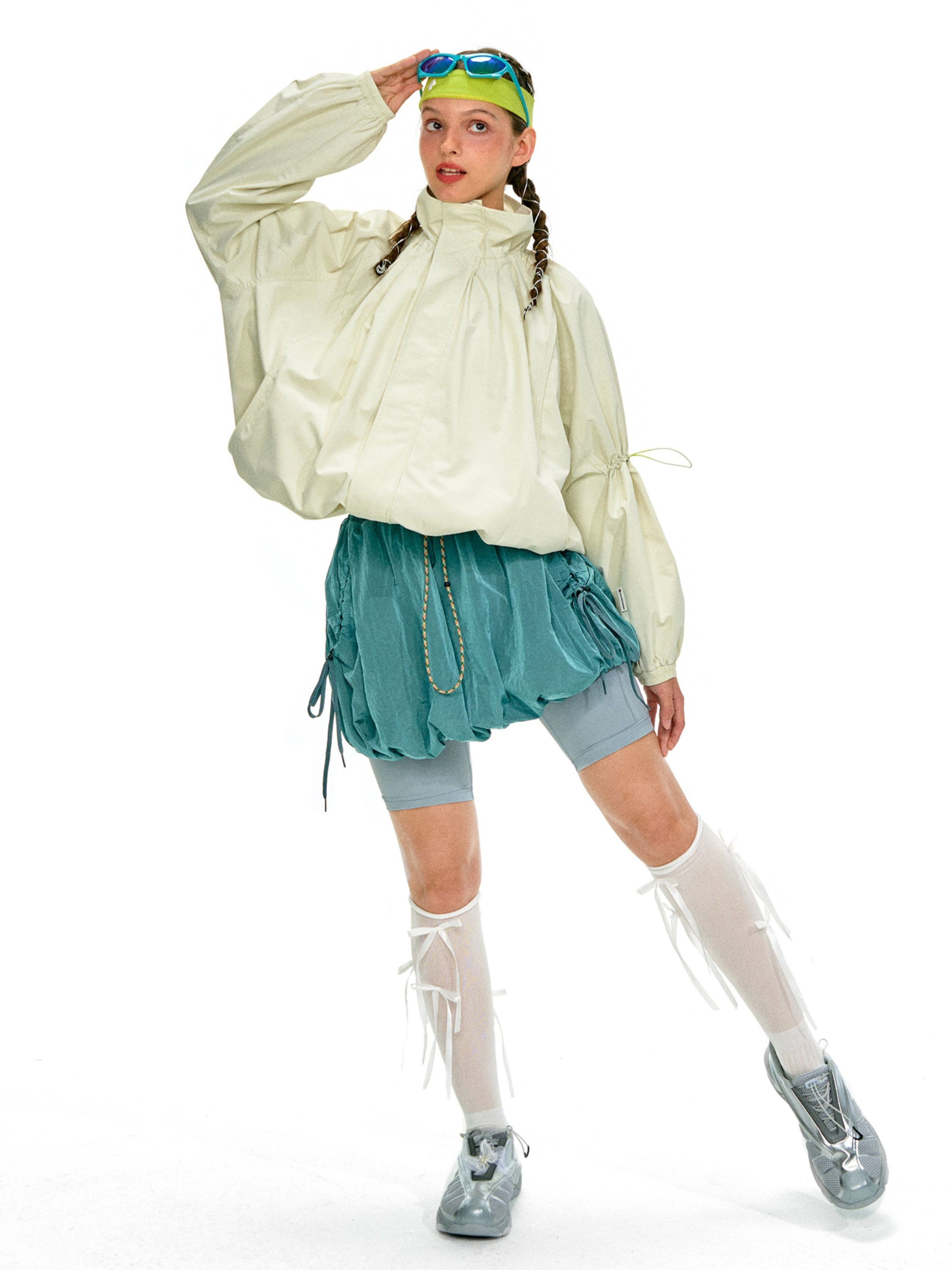 ShadowMode - Women's C6 Water-Repellent Bubble Collar Ruched Jacket