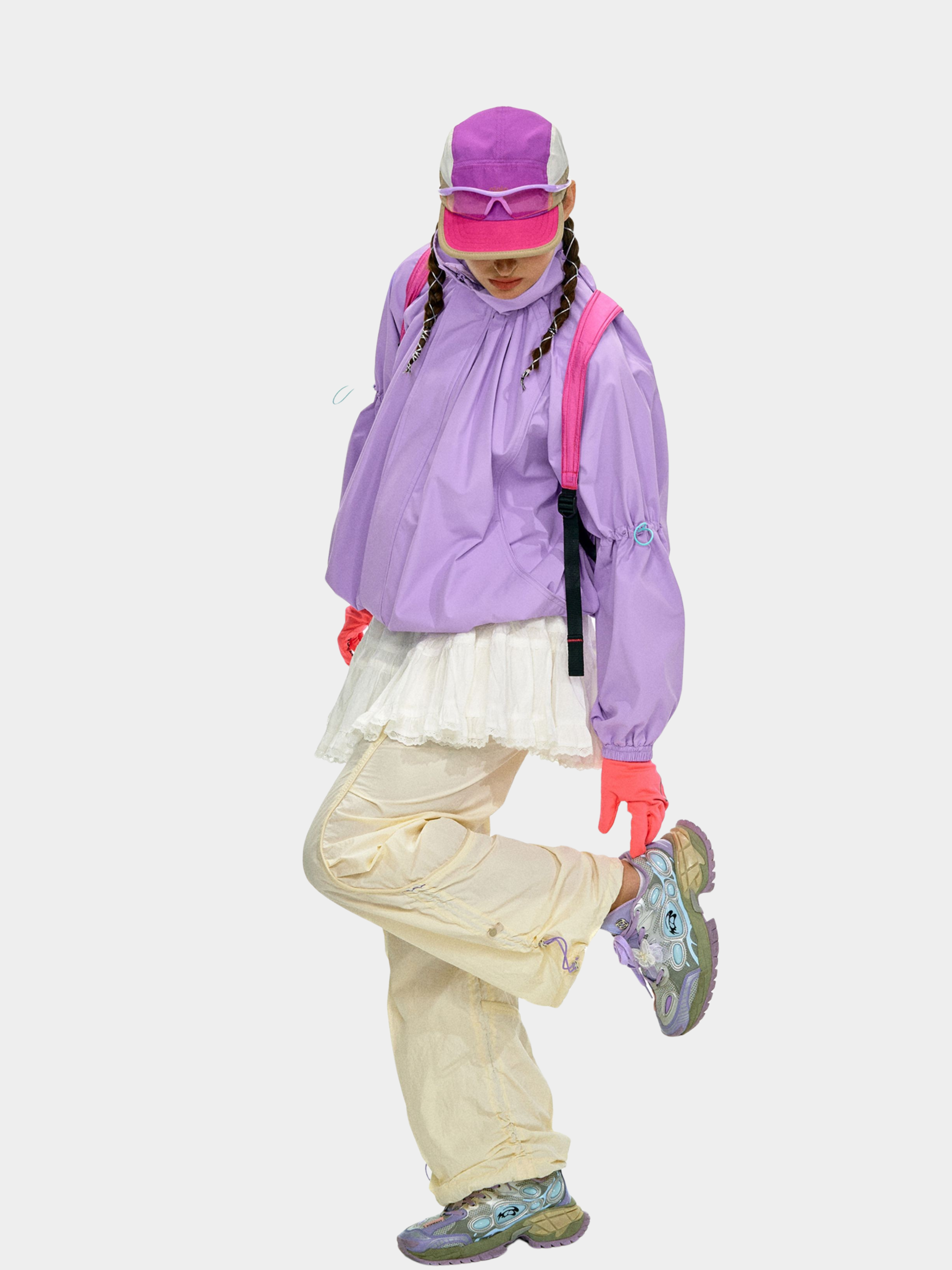 ShadowMode - Women's C6 Water-Repellent Bubble Collar Ruched Jacket