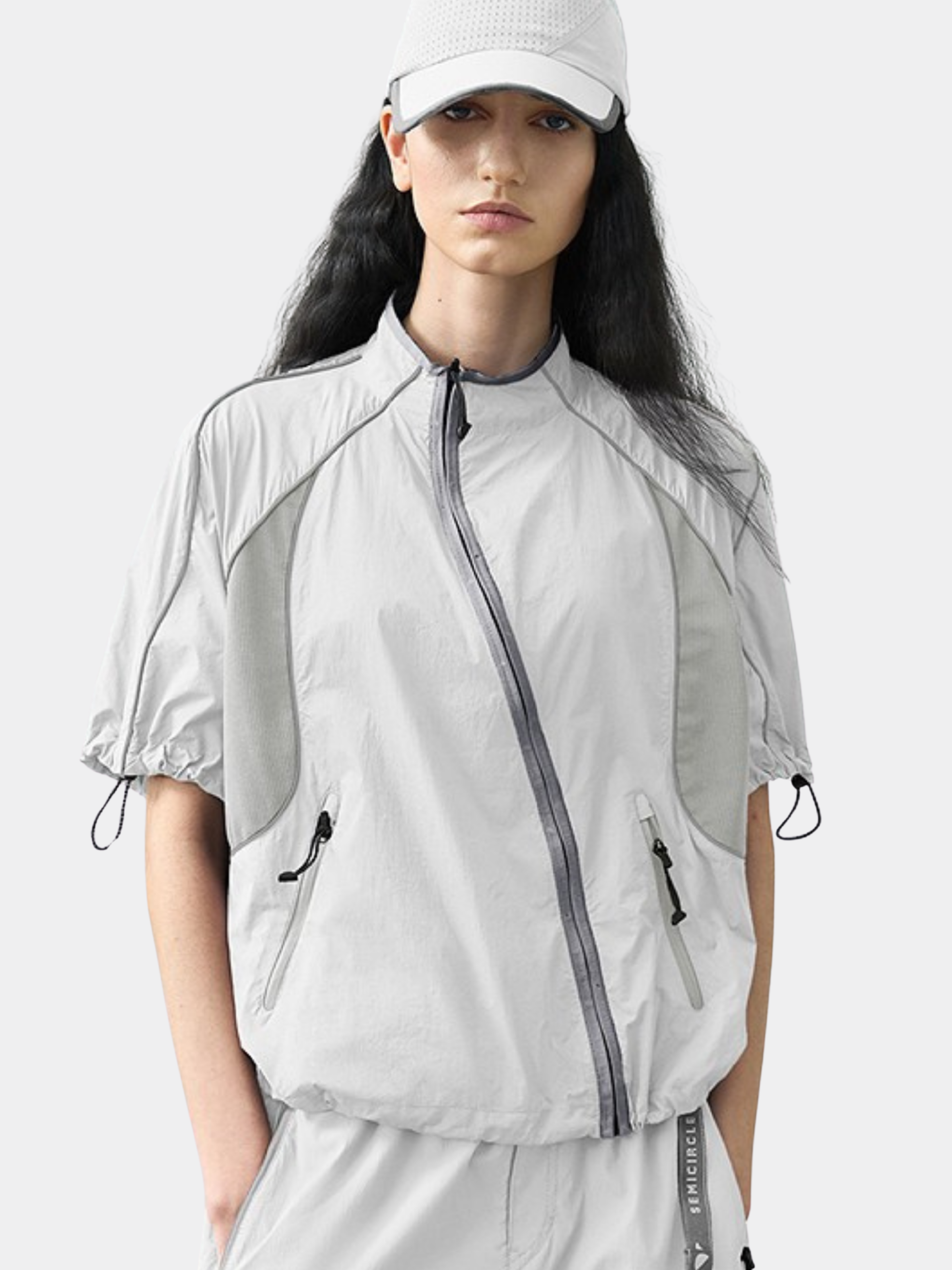 Cavecrack - Women's Mesh-Panel Breathable Short-Sleeve Cardigan