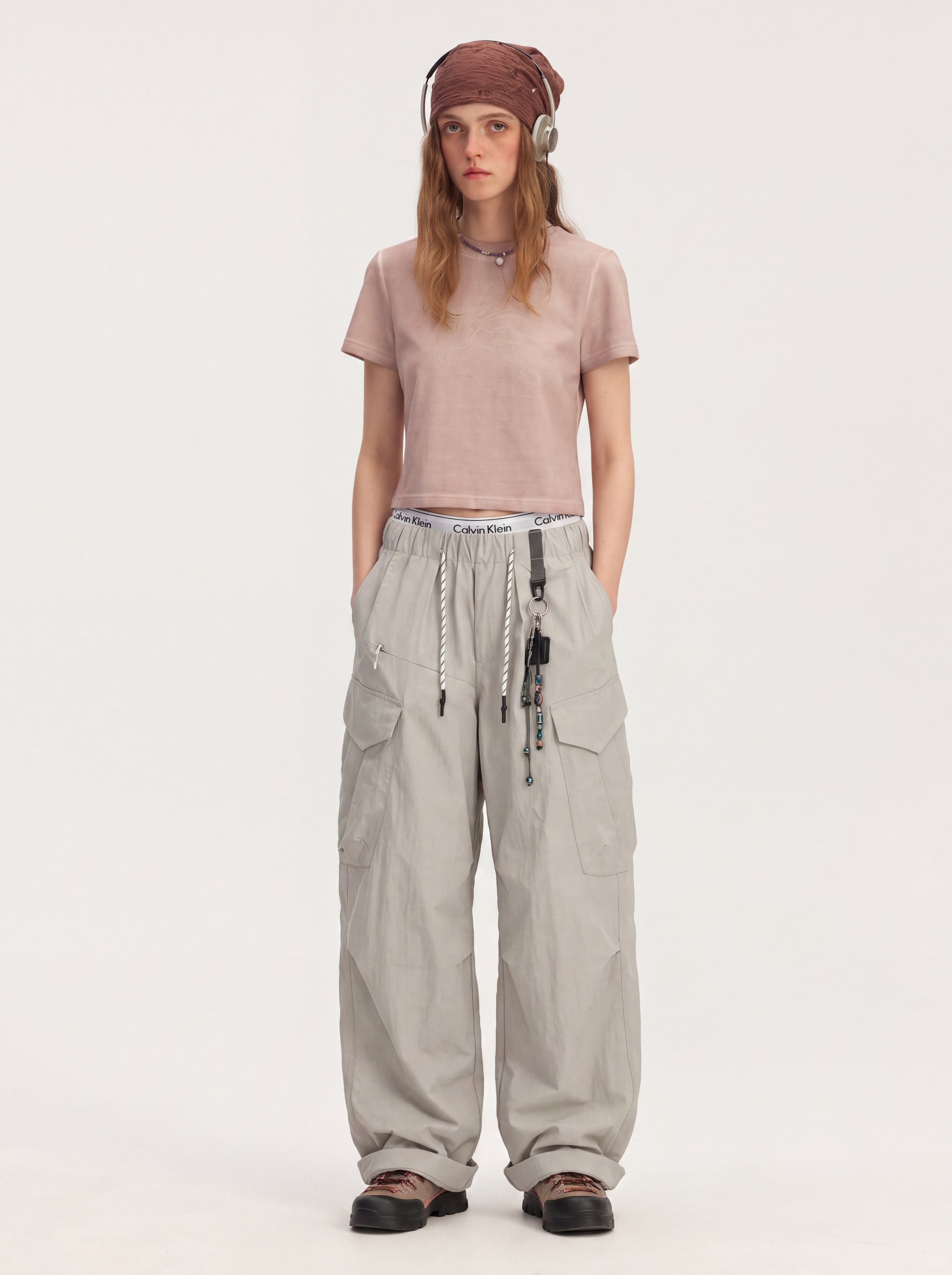 Cliffwalk - Women's Large Pockets Wide-Leg Straight Cargo Pants