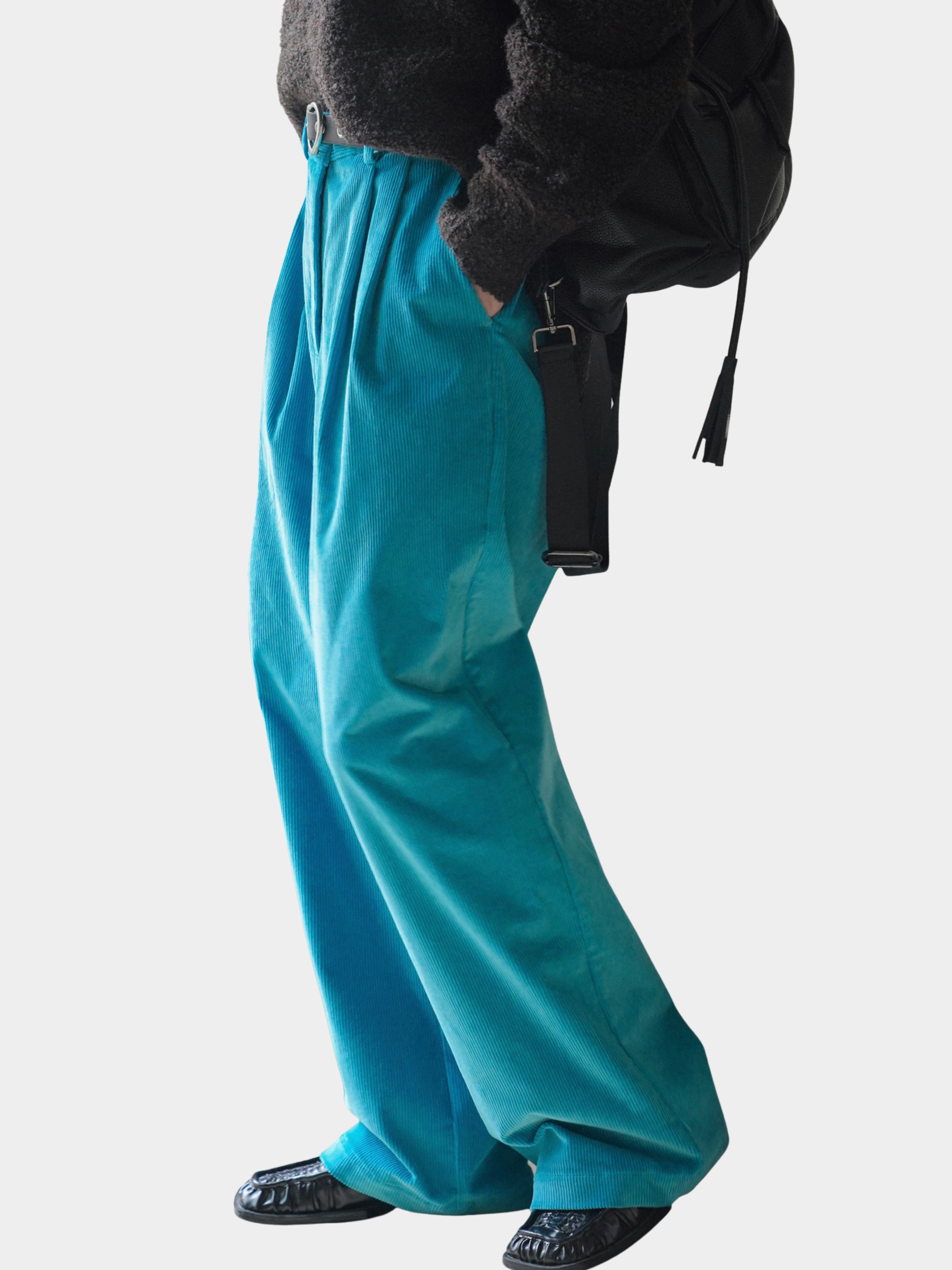 Alpine - Women's Corduroy Wide-Leg Straight Pants