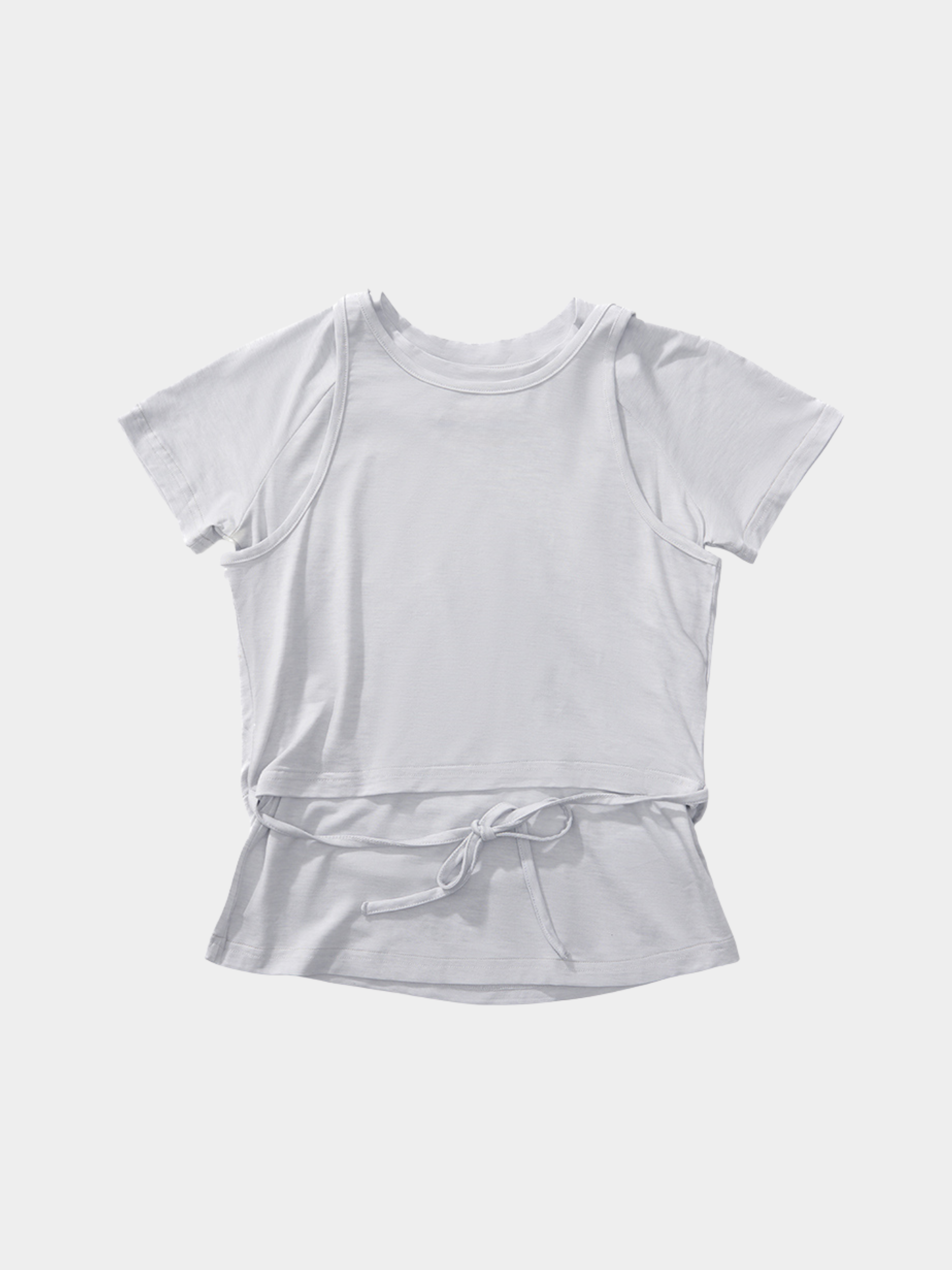 Caveloop - Women's 5A Antibacterial Yarn Slim Vest Short-Sleeve T-Shirt