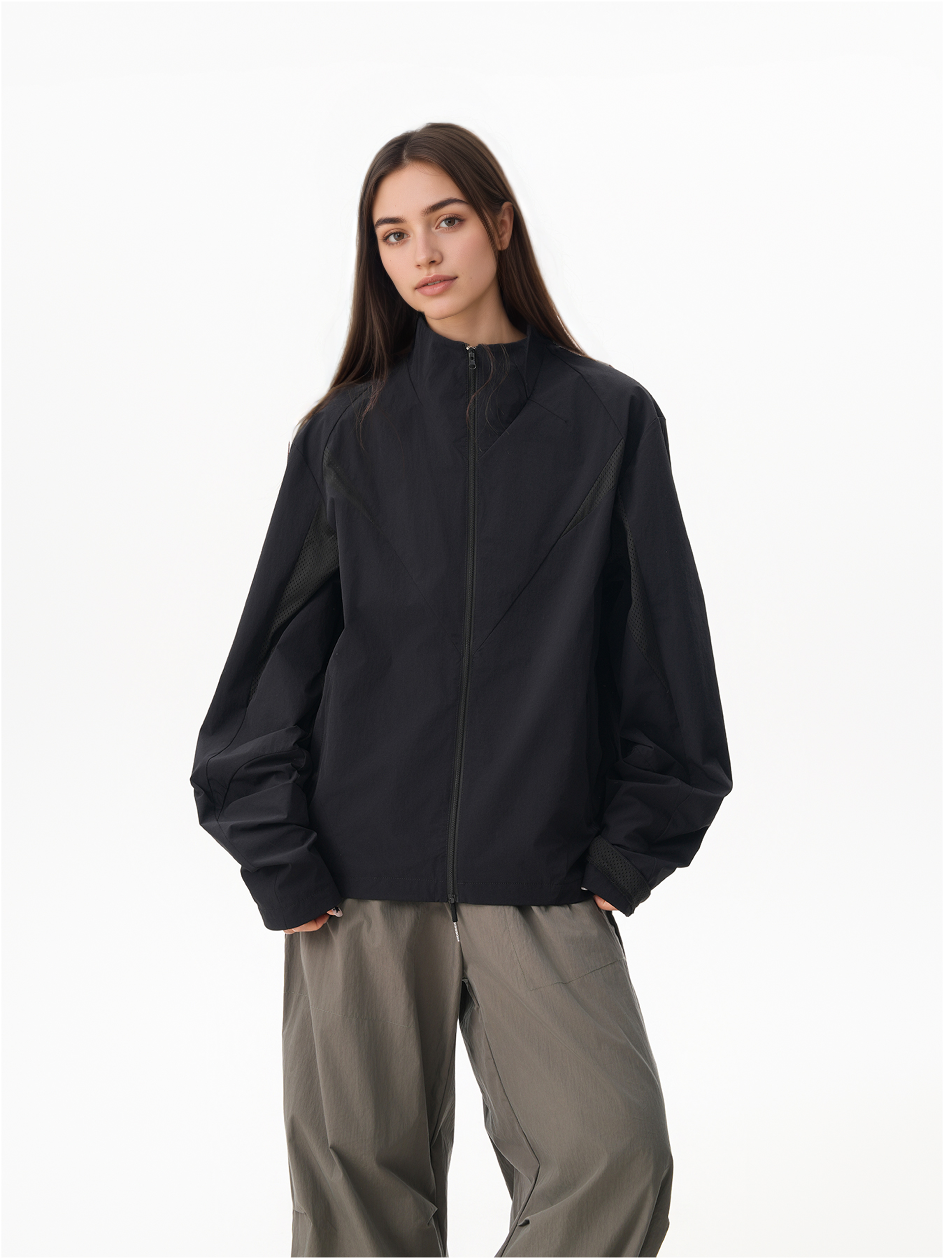 AshGo - Unisex UPF50+ Shoulder-Seam Mesh Sun Protection Jacket GONGGAR SPORTS