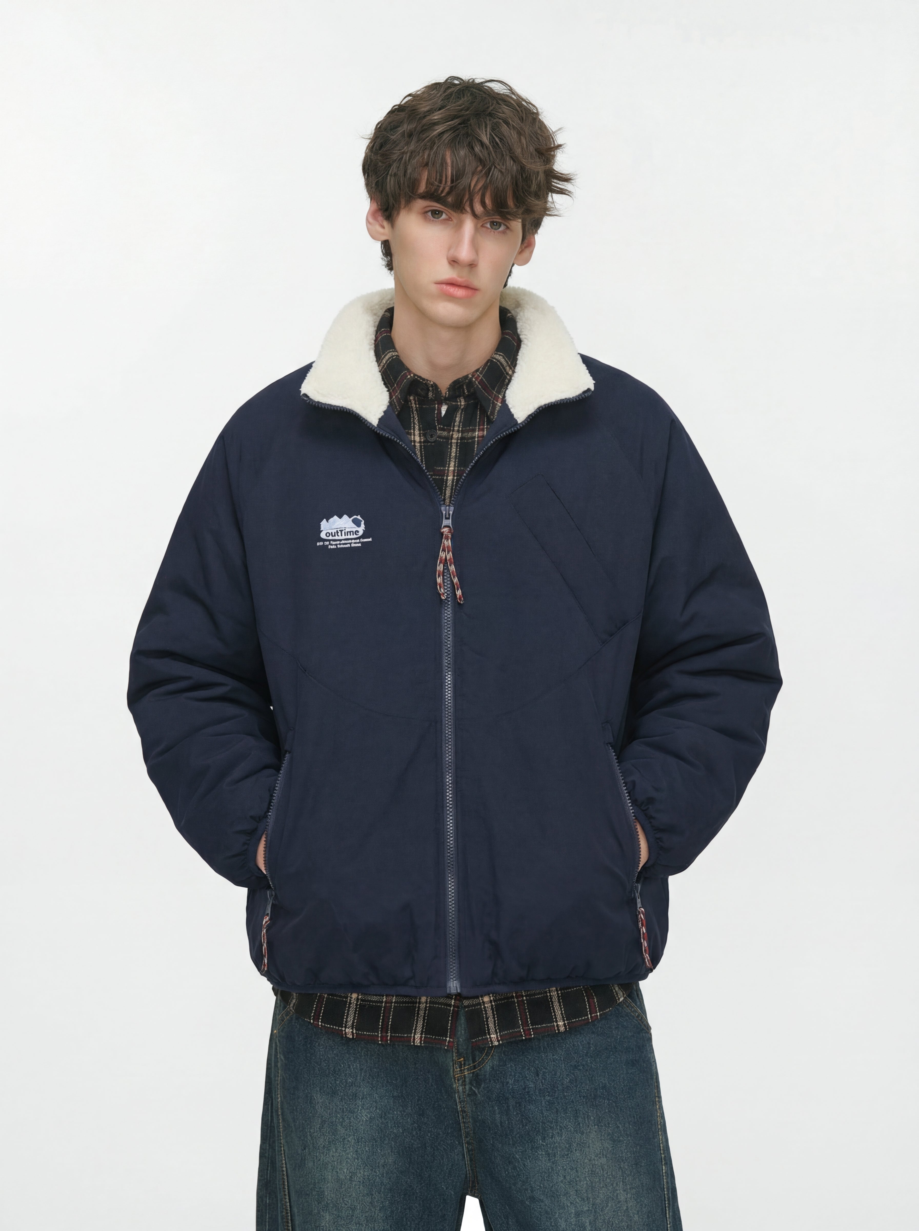 GlowCanopy - Men's Waterproof & Windproof Reversible Fleece Jacket