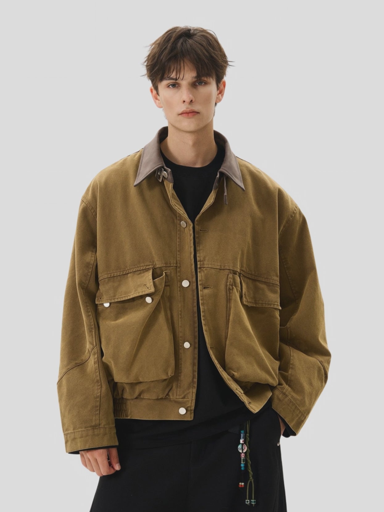Load video: SkyTent - Men&#39;s Utility Canvas Jacket