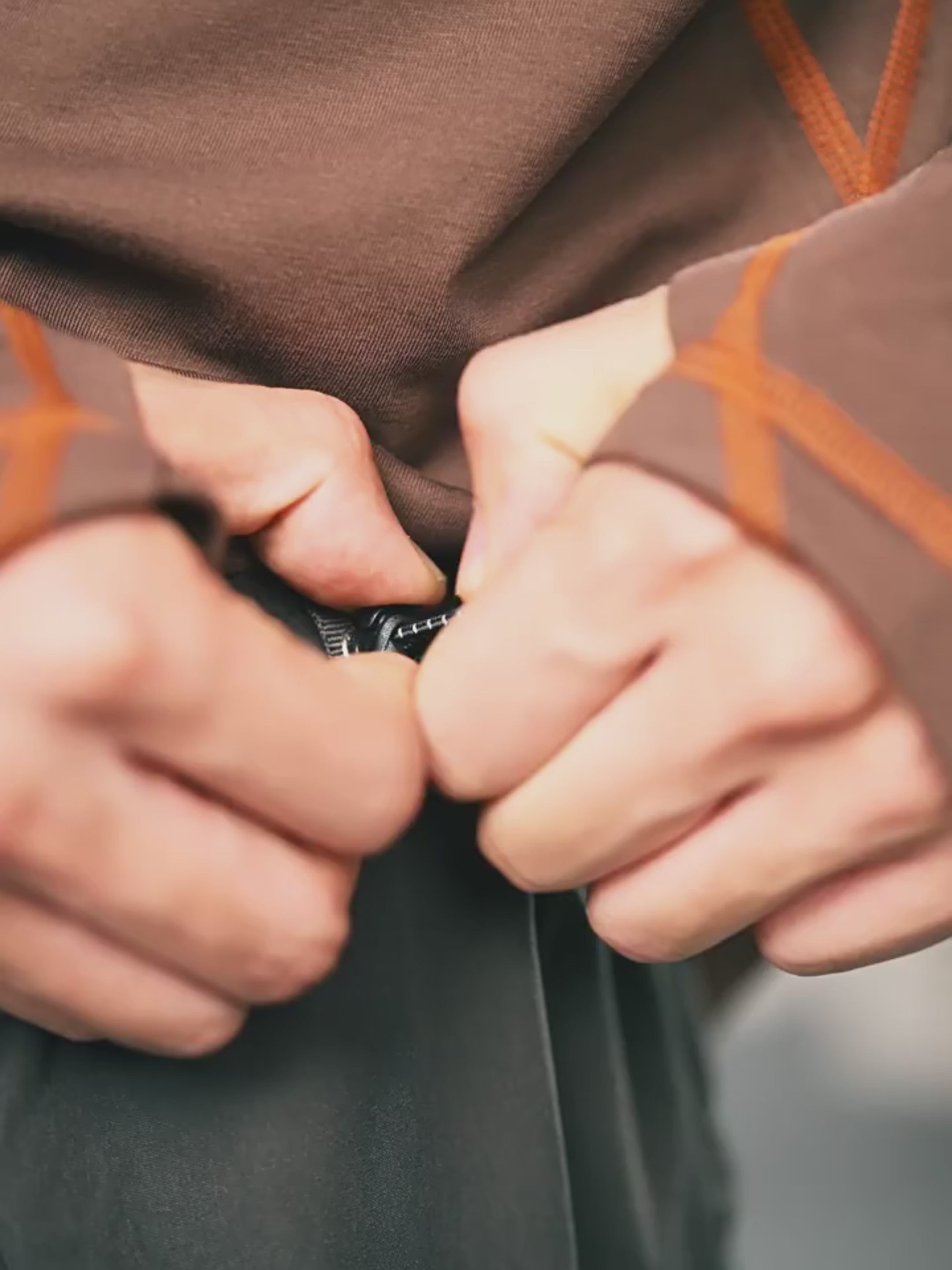 Load video: Echofall - Unisex Dopamine-Toned Curved Utility Pants with Hidden Pockets