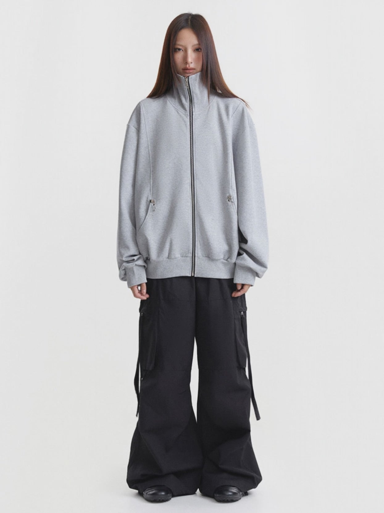 Load video: TrailPro - Unisex Stand-Up Collar Sweatshirt