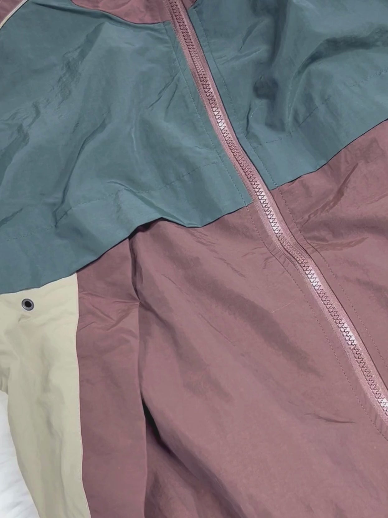 Load video: EcoFlask - Men's Retro Colorblock Stand Collar Jacket