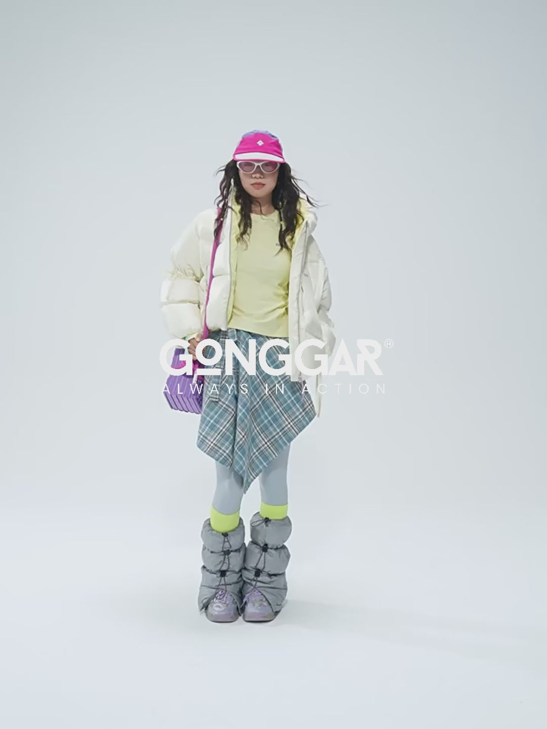 Load video: Dustbreeze - Water-Repellent 800FP White Duck Down Thermal Leg Warmers